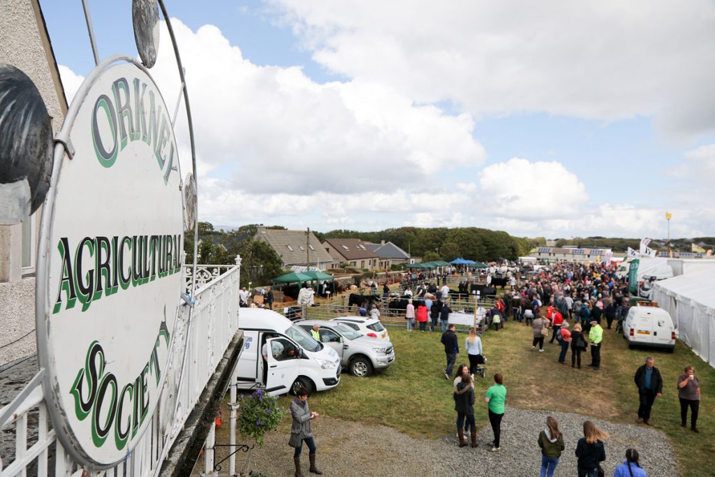 County Show - Orkney Agricultural Society sign on show day
